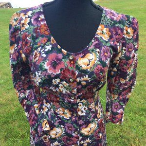 All that Jazz Floral Maxi Dress - Purple, Yellow, White